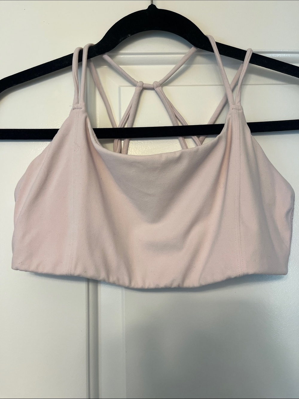 Athelta Light Pink Strappy Bralette - Women activewear & layering